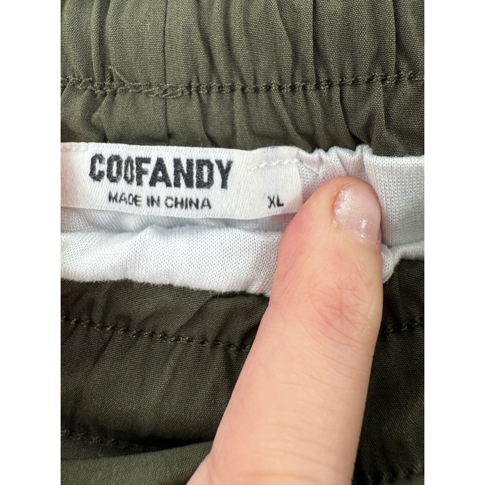 COOFANDY - Athletic Shorts Mesh Liner Drawstring - Green - XL - Mens - Picture 2 of 7